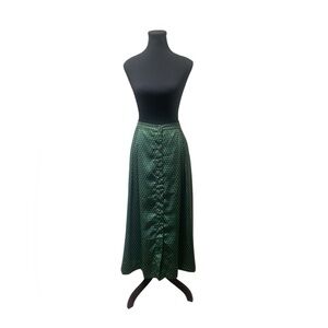 Who What Wear Dark Green A-Line Skirt GUC 12